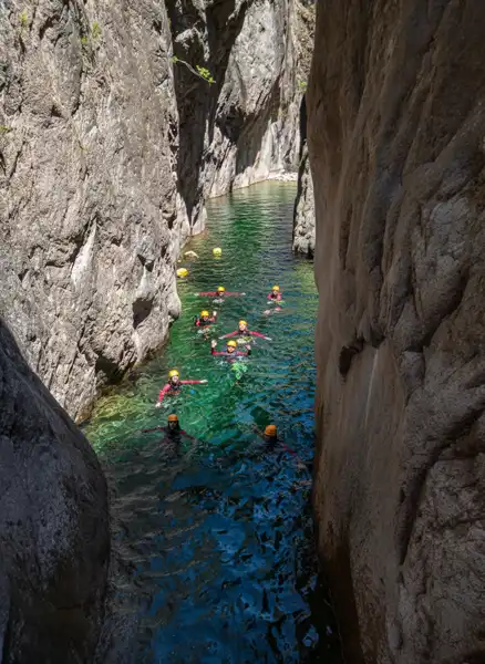 Canyoning Vacca - Baignade dans les piscines naturelles de Bavella